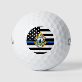Pelotas De Golf Personalizado del Departamento de Policía Logotipo