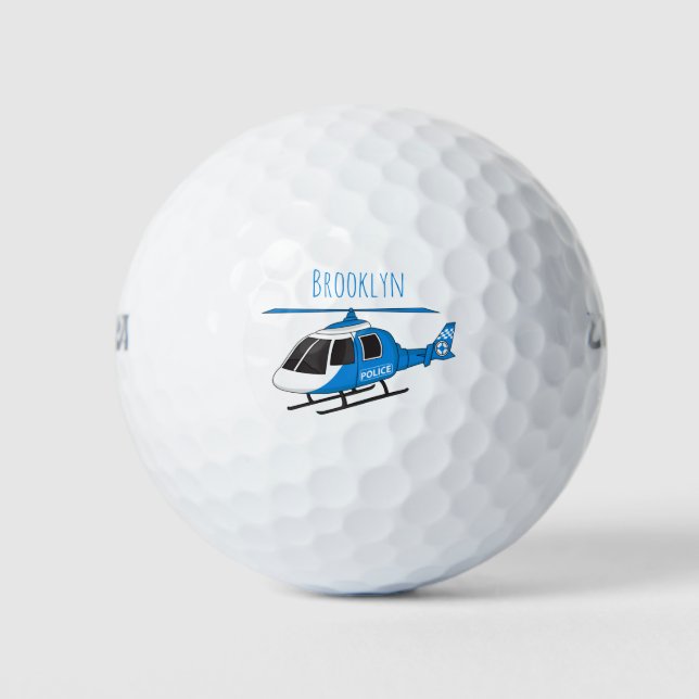 Pelotas De Golf Personalizado del helicóptero del helicóptero del  (Anverso)