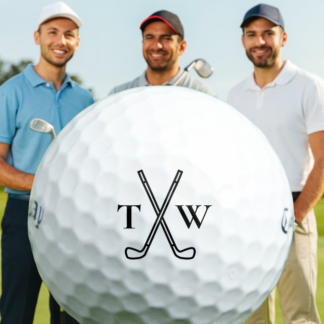 Pelotas De Golf Personalizado del partido Groomsman personalizado  (ChatGPT said:

Personalized golf ball with crossed club monogram, perfect for stylish golfers and to)