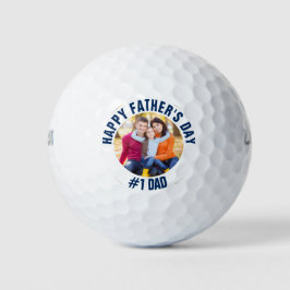 Pelotas De Golf Personalizado Día del Padre #1 foto de la familia 