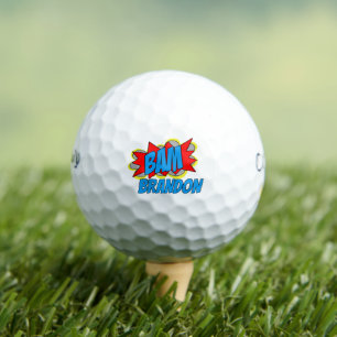 Pelotas De Golf Personalizado Diversión Viejo libro de historietas