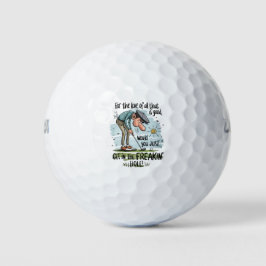 Pelotas De Golf Personalizado divertida Novedad "Métete en el aguj