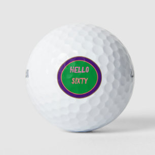 Pelotas De Golf Personalizado feliz regalo de cumpleaños 60º día d