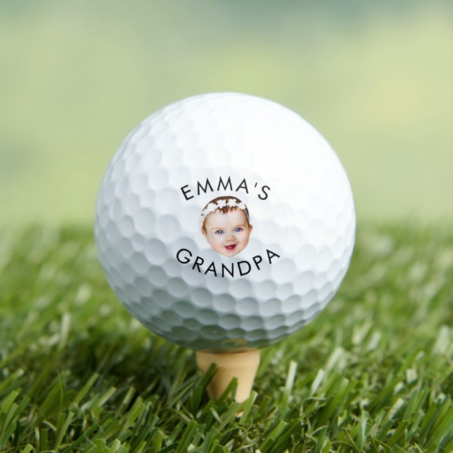 Pelotas De Golf Personalizado Foto Face Mamá Abuela Abuela Cumplea (Camiseta in situ)