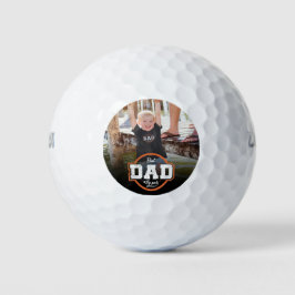 Pelotas De Golf Personalizado Foto Mejor Papá de Par