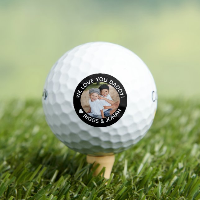 Pelotas De Golf Personalizado foto: te queremos, papá, día del pad (Camiseta in situ)