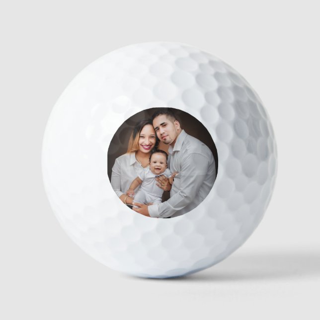 Pelotas De Golf Personalizado fotográfico familiar personalizado (Anverso)