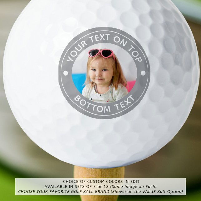 Pelotas De Golf Personalizado fotográfico personalizado Color y bo (Subido por el creador)