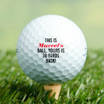 Pelotas De Golf Personalizado Funny<br><div class="desc">Las divertidas pelotas de golf personalizadas con tu texto es un regalo único para los golfistas con sentido del humor.</div>