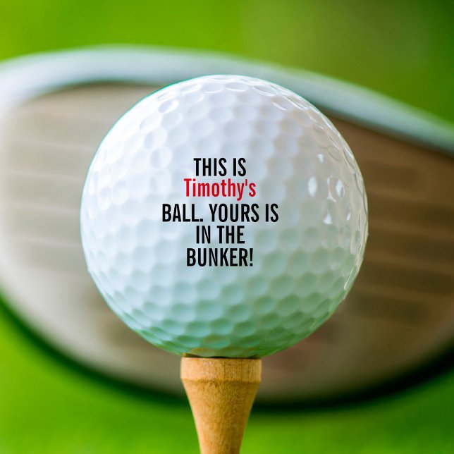 Pelotas De Golf Personalizado Funny (funny golf ball with name)