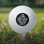 Pelotas De Golf Personalizado Funny Comic Book Perdido<br><div class="desc">¡No vuelvas a mezclar las bolas! Personalice el nombre para crear unas bolas de golf únicas diseñadas para poner un latido,  un zap,  un zap en el juego de cualquiera. Diseñado por Thisisnotme©</div>