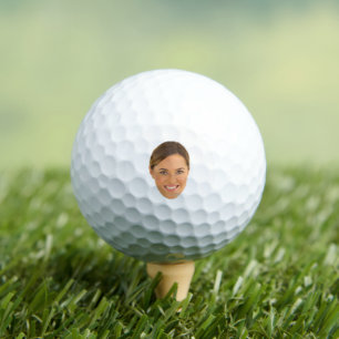 Pelotas De Golf Personalizado Funny Golfer Sister con la cara cort