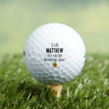 Personalizado Funny Lost Golf Balls