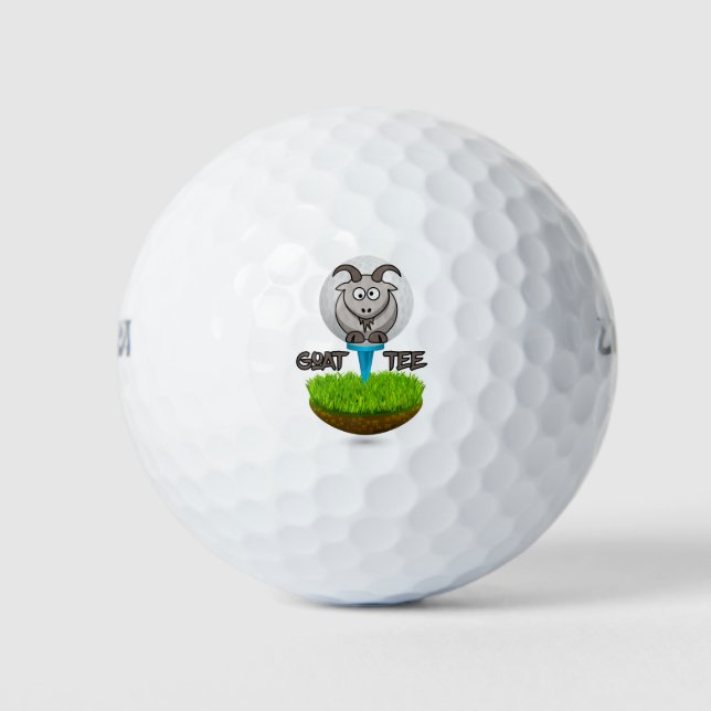 Pelotas De Golf Personalizado Goat Golf Tee (Anverso)