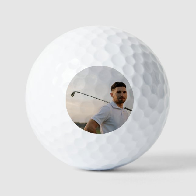 Pelotas De Golf Personalizado Golf Golfer Photo (Anverso)