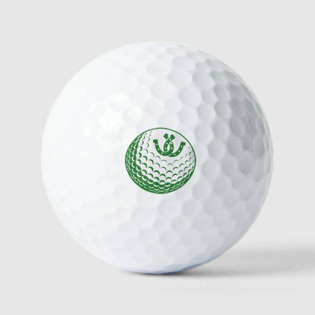 Pelotas De Golf Personalizado Golf - Gráfica Lucky Horseshoe perso (Anverso)