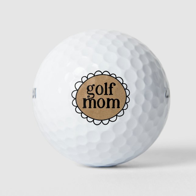 Pelotas De Golf Personalizado GOLF MOM Cajas de golf Edge (Anverso)