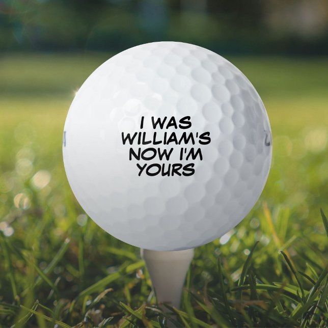 Pelotas De Golf Personalizado Gracioso ahora soy tu cómic perdido (Custom Funny Now I'm Yours Comic Book Lost Golf Balls)