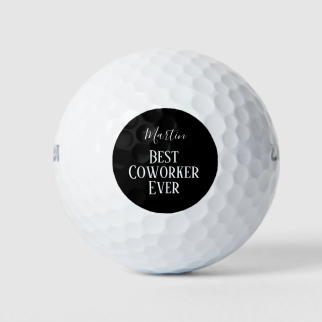 Pelotas De Golf Personalizado: Jefe de Coworker deja cita graciosa (Anverso)