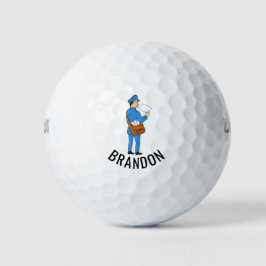 Pelotas De Golf Personalizado Mailman Retro Carta Carrier