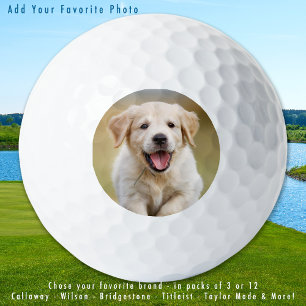 Pelotas De Golf Personalizado Mascota de fotografía de perro de ca