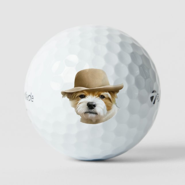 Pelotas De Golf Personalizado Mascota Foto de perro Moderna person (Anverso)