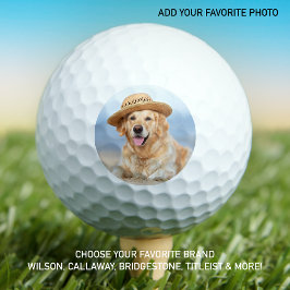 Pelotas De Golf Personalizado Mascota Foto de perro Moderna person
