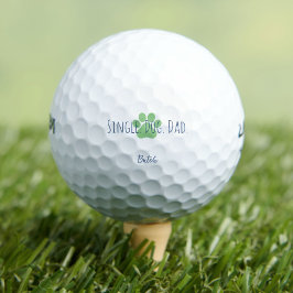 Pelotas De Golf Personalizado moderno papá perro verde