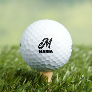 PELOTAS DE GOLF PERSONALIZADO MONOGRAM SCRIPT GOLF BALS PARA MAMÁ