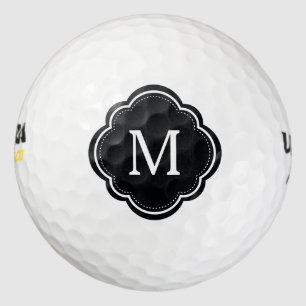 Pelotas De Golf Personalizado   Monograma elegante