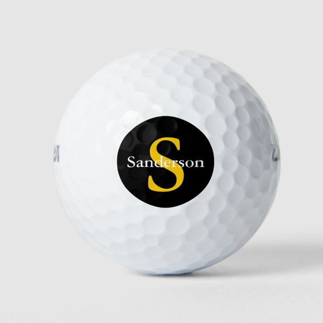 Pelotas De Golf Personalizado Monograma Golf Balls (Anverso)
