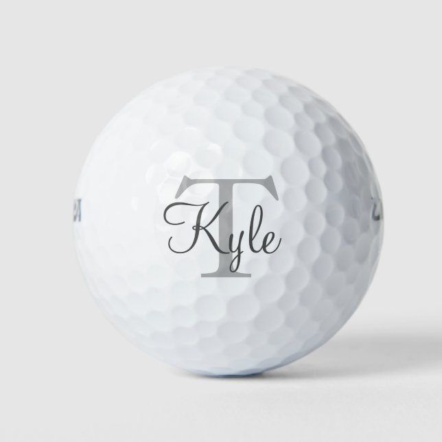 Pelotas De Golf Personalizado Monograma Golf Balls| Iniciales|Nomb (Anverso)