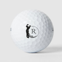 Personalizado Monograma Golf Swing