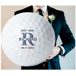 Pelotas De Golf Personalizado Monograma Mejor Favor de Matrimonio 
