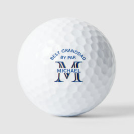 Pelotas De Golf Personalizado Monograma Nombre Mejor Abuelo de Par