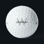 Pelotas De Golf Personalizado Monograma Nombre Taylor Made Golf Ba<br><div class="desc">Nombre personalizado y bolas de golf iniciales. Taylor Made. Inicial.</div>