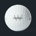 Pelotas De Golf Personalizado Monograma Nombre Taylor Made Golf Ba<br><div class="desc">Nombre personalizado y bolas de golf iniciales. Taylor Made. Inicial.</div>