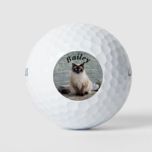 Pelotas De Golf Personalizado Monogramed Mascota o foto familiar