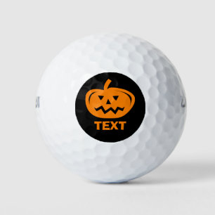 Pelotas De Golf Personalizado naranja Halloween calabaza cabeza pe