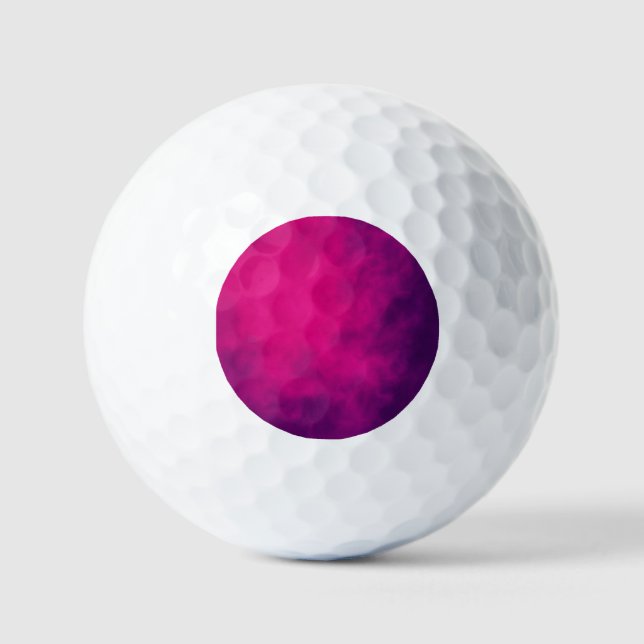Pelotas De Golf Personalizado Neon Pink Gradient Golf Ball (Anverso)