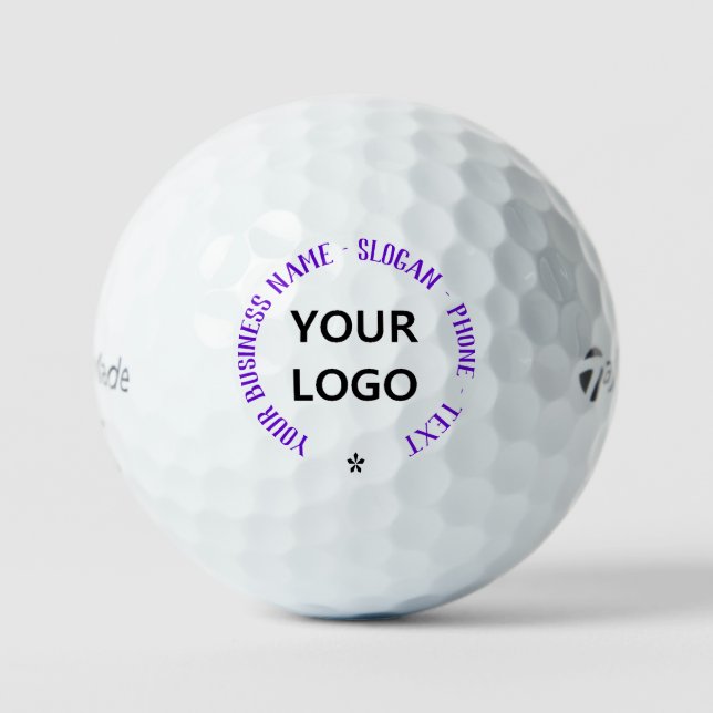 Pelotas De Golf Personalizado Nombre de logotipo Sello de eslogan  (Anverso)