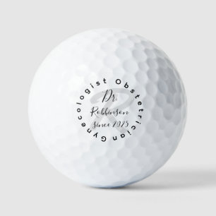 Pelotas De Golf Personalizado Obstetrician Ginecólogo Monograma
