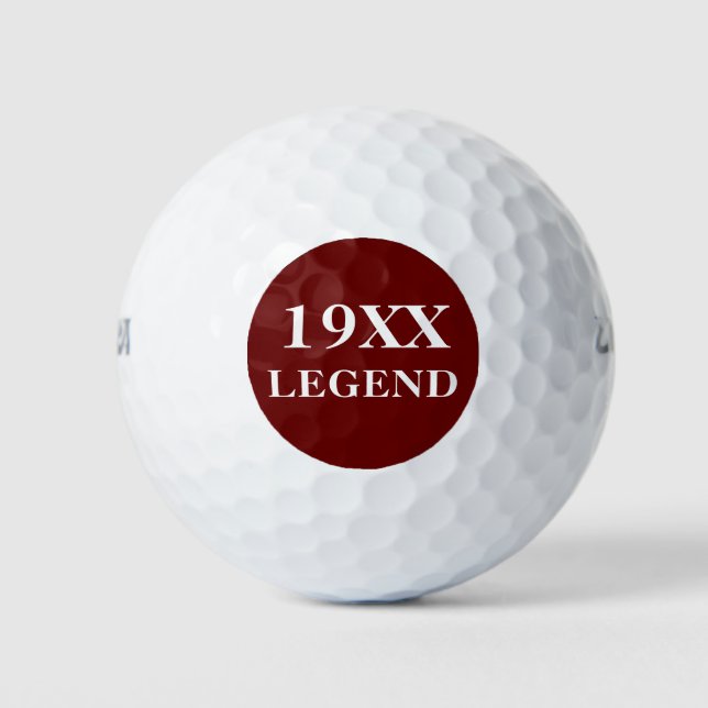 Pelotas De Golf Personalizado Padre Cumpleaños Golfer Cualquier Le (Anverso)