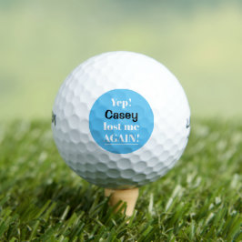 Pelotas De Golf Personalizado Perdido Otra Vez Divertido