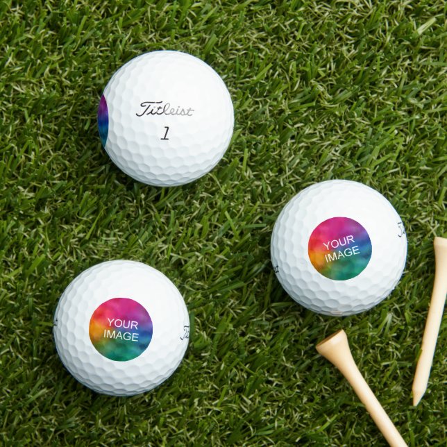 Pelotas De Golf Personalizado Photo Image Titleist 2023 Pro V1 12  (Césped in situ)