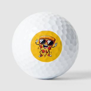 Pelotas De Golf Personalizado Pizza Slice con vibraciones de queso
