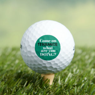 Pelotas De Golf Personalizado ¿Qué Estás Haciendo Divertido