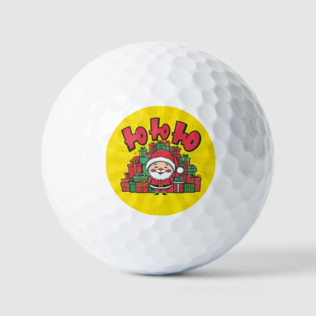Pelotas De Golf Personalizado Santa Navidades de Jolly-67748 (Anverso)