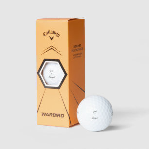 Pelotas De Golf Personalizado Script Pareja Nombres Callaway Warbi