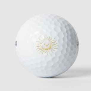 Pelotas De Golf Personalizado Sonriente Cara Solar